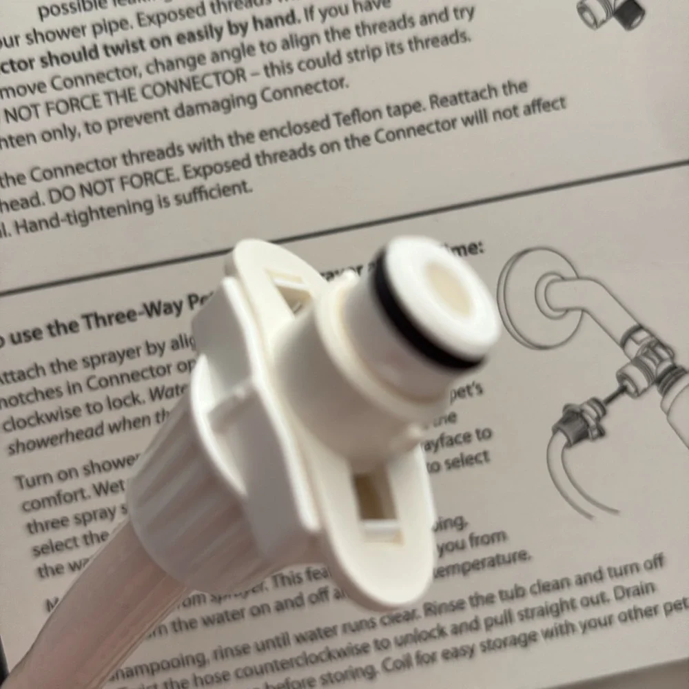 3-Way Pet Shower Sprayer Rinse Ace